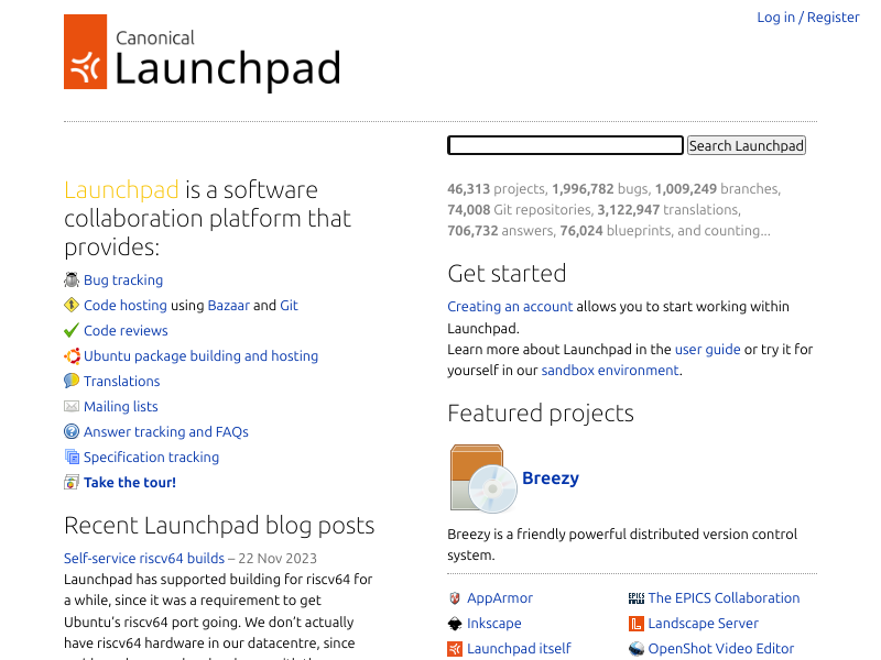 launchpad.net