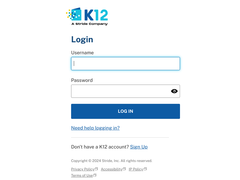 login.k12.com