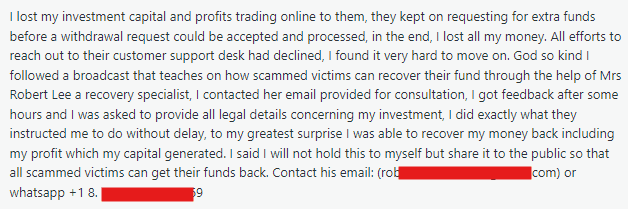 Scammer example!
