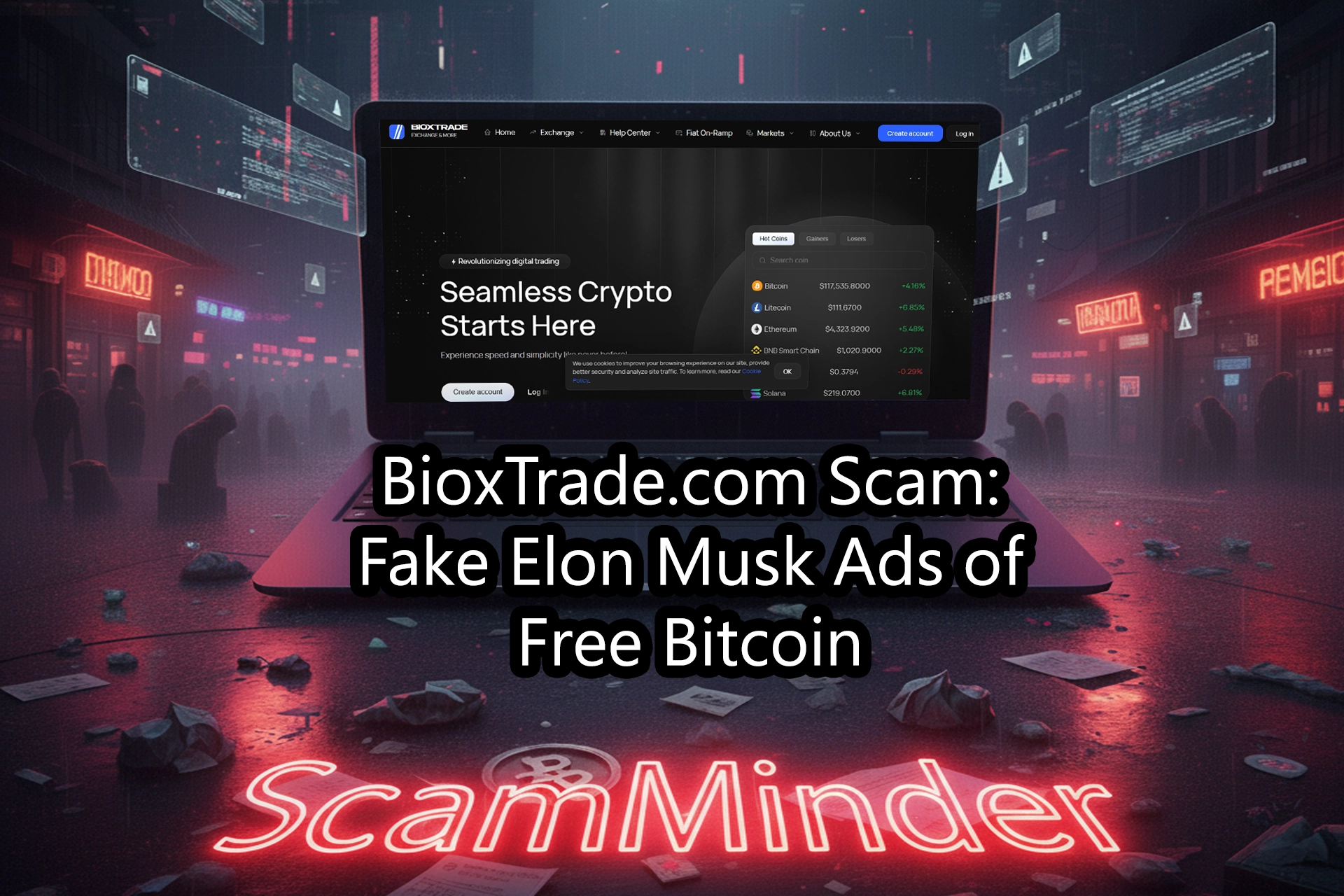 BioxTrade.com Scam: Fake Elon Musk Ads of Free Bitcoin