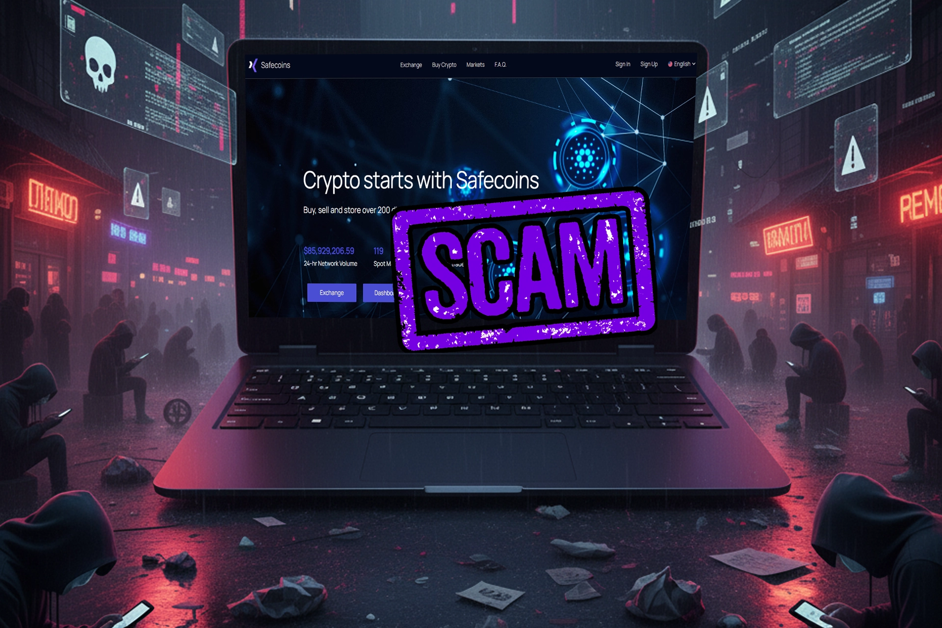 SafeCoins.eu: Fake Cryptocurrency Trading Platform